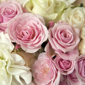 Șervețel decorativ mare de masă Madison Pink & White Roses - Img 2