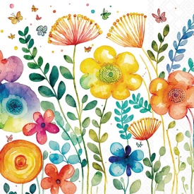Șervețel decorativ mare de masă Vibrant Spring White - Img 2