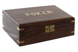 Set elegant de poker în cutie de lemn - Img 2