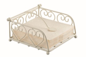 Suport șervețele mic Heart Small Cream - Img 2