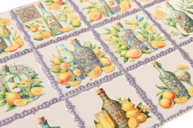 Suporturi pahare elegante din ceramică model mediteranean