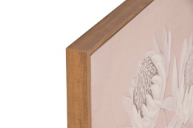 Tablou decorativ 3D cu flori elegante pictate manual - Img 2