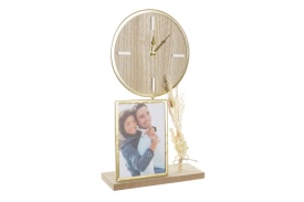 Ceas de masă decorativ cu ramă foto personalizabil