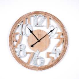 Ceas de perete rustic-modern