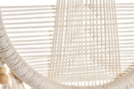 Decorațiune perete tip dreamcatcher/prinzător de vise din lemn/textil macrame stil boho - Img 3