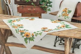 Față de masă Goblen cu Floarea-Soarelui și Ulcior 96x100 cm