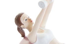 Figurină decorativă femeie sportivă design modern fitness - Img 2