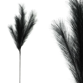 Iarbă decorativă artificială pampas culoare negru de 115cm