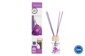 Odorizant de cameră cu bețișoare aromă de violete
