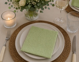 Șervețel decorativ mare de masă Elegance Pale Green