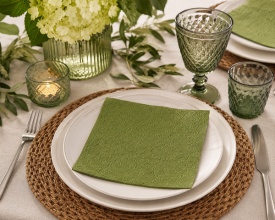 Șervețel decorativ mare de masă Elegance Summer Green