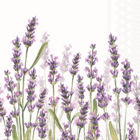 Șervețel decorativ mare de masă Lavender Shades White - Img 2