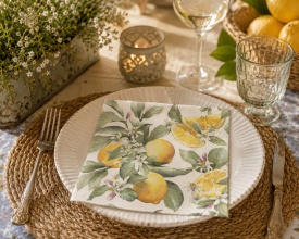 Șervețel decorativ mare de masă Limoni