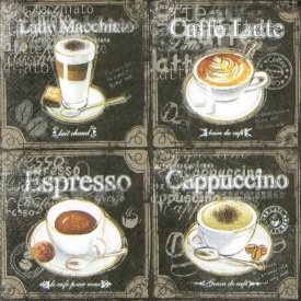 Șervețel decorativ mare de masă Types of Coffee - Img 2