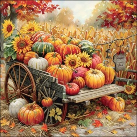 Șervețel decorativ mare Pumpkin Harvest - Img 2