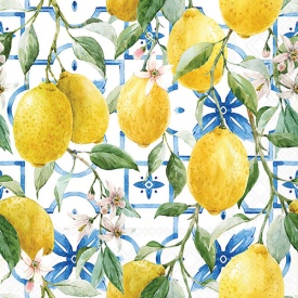 Șervețel decorativ mic de masă Mediterranean Lemons - Img 2
