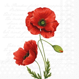 Șervețel decorativ mic de masă Proud Poppy - Img 2