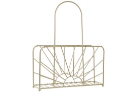 Suport elegant auriu pentru ziare din metal - Img 2