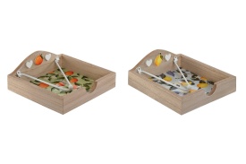 Suport pentru șervețele de masă elegant design mediteranean cu model lâmăi sau portocale - Img 2