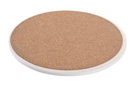 Suporturi oale decorative din ceramică cu model Copacul Vieții cu bază din plută - Img 4