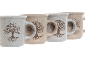 Cană ceramică elegantă cu model Copacul Vieții 120 ml