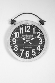 Ceas de perete design original negru