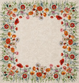Față de masă Goblen cu Maci 96x100 cm - Img 2