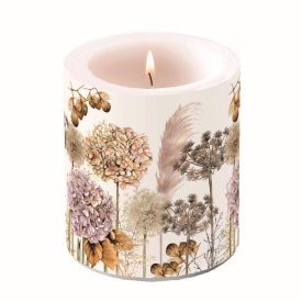 Lumânare mare Dried Flowers