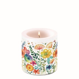 Lumânare mică Vibrant Spring White