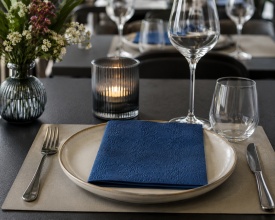 Șervețel decorativ mare de masă Elegance navy