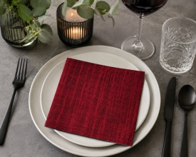 Șervețel decorativ mare de masă Scratch dark red