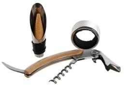 Set accesorii vin în cutie din bambus elegantă pentru iubitorii de vin - Img 5