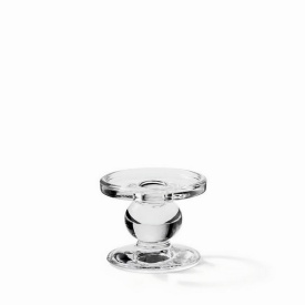 Suport lumânări sticlă gri Standing Candle Holder Small