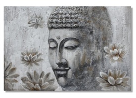 Tablou canvaș decorativ în relief cu Buddha