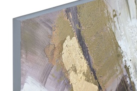 Tablou decorativ abstract în culori aurii și maro - Img 2