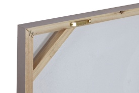 Tablou decorativ cu flori pictate în relief auriu elegant - Img 4