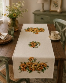 Traversă de masă Goblen cu Floarea-Soarelui 44x140 cm