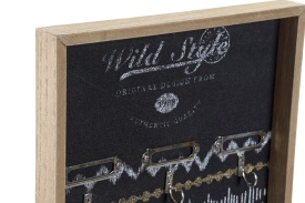 Cuier modern de perete decor negru industrial - Img 3