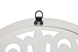 Decor elegant rotund din mdf vopsit alb decupată - Img 3