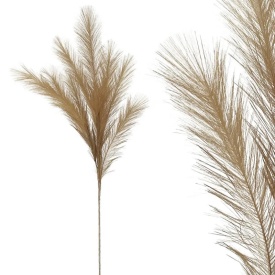 Iarbă decorativă artificială pampas culoare maro de 115cm