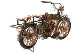 Machetă decorativă din metal motocicletă vintage - Img 3