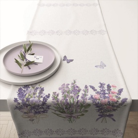 Napron Lovely Lavender White