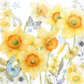 Șervețel decorativ mare de masă Classic Daffodils - Img 2