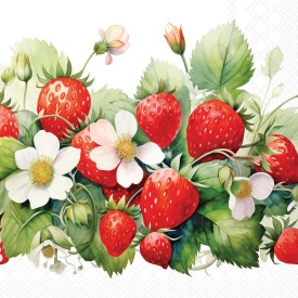 Șervețel decorativ mare de masă Juicy Strawberries - Img 2
