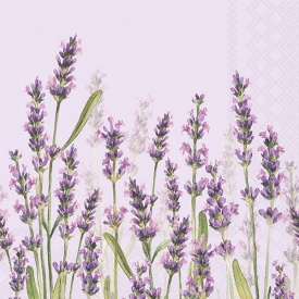 Șervețel decorativ mic de masă Lavender Shades White - Img 2