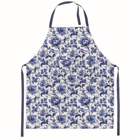 Șort bucătărie Delft Blue florals