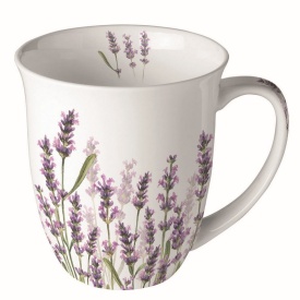 Cană porțelan Lavender Shades White