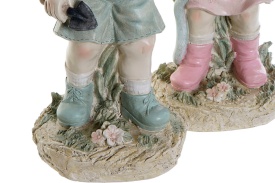 Figurine decorative grădinari, băiețel sau fetiță în design rustic și vesel - Img 3