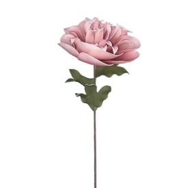 Floare decoratrivă de trandafir elegant roz de 75 cm
