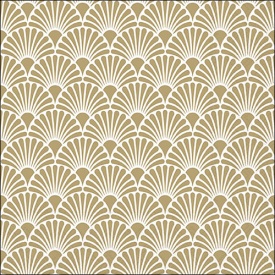 Șervețel decorativ mare de masă Art deco gold/white - Img 2